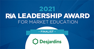 Finalist - 2021 RIA Leadership Award for Market Education